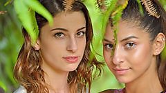 Two beautiful girls enjoy nature on FTV Girls.